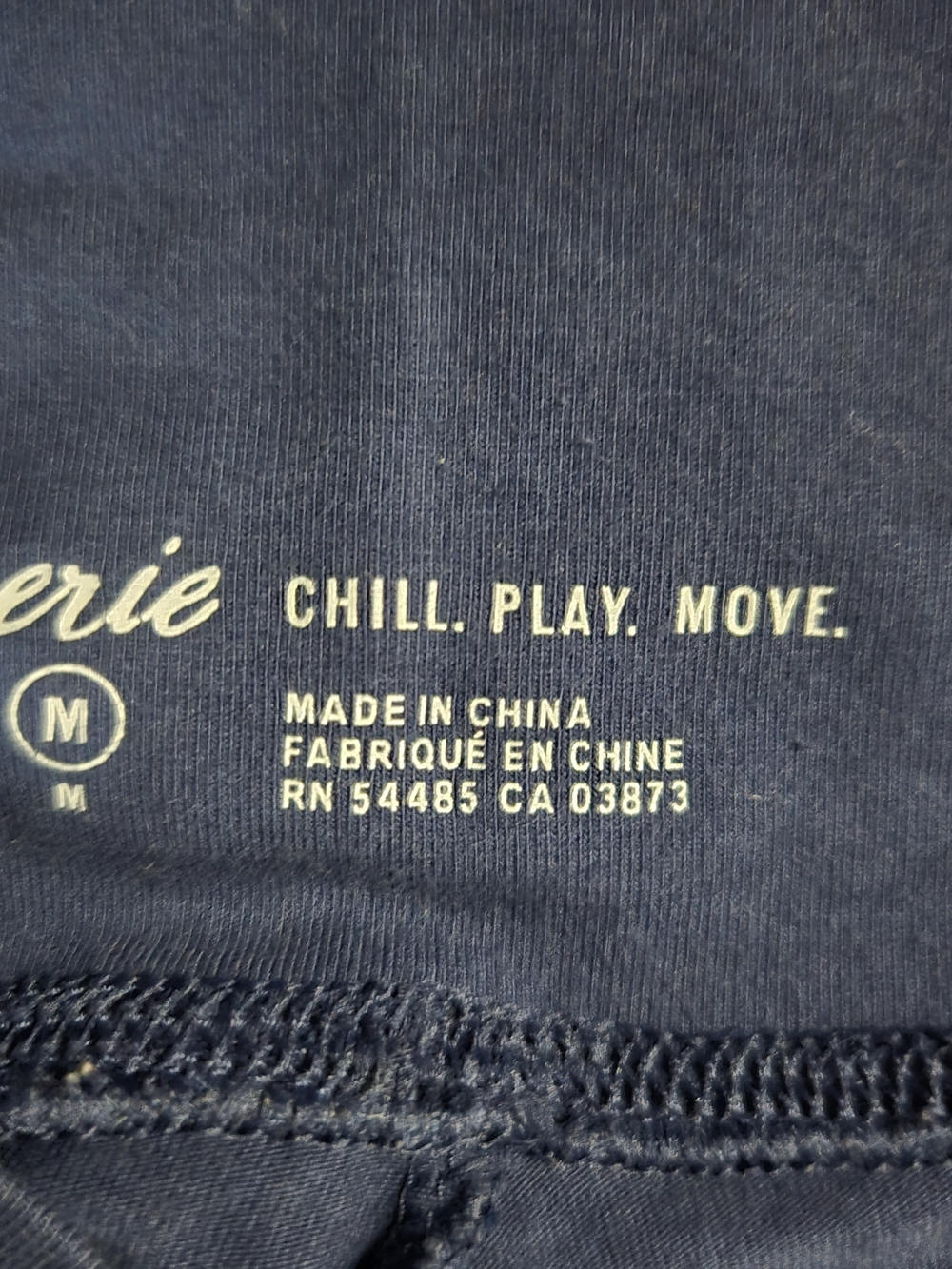 aerie Navy Blue to Light Pink Ombre Leggings, Medium - Picture 3 of 3